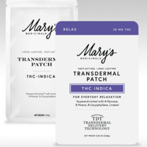 Mary's Medicinals ~ Transdermal Patch – Relax THC Indica-image