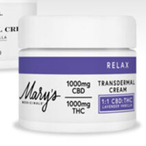 Mary's Medicinals Relax Cream ~ Lavender Vanilla 1:1 CBD/THC-image